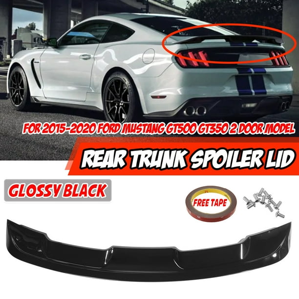For 2015-2017 Ford Mustang GT S550 GT350 Style ABS Matt Black Trunk Spoiler Wing For 2015-2017 Ford Mustang GT S550 GT350 Style ABS Matt Black Trunk Spoiler Wing